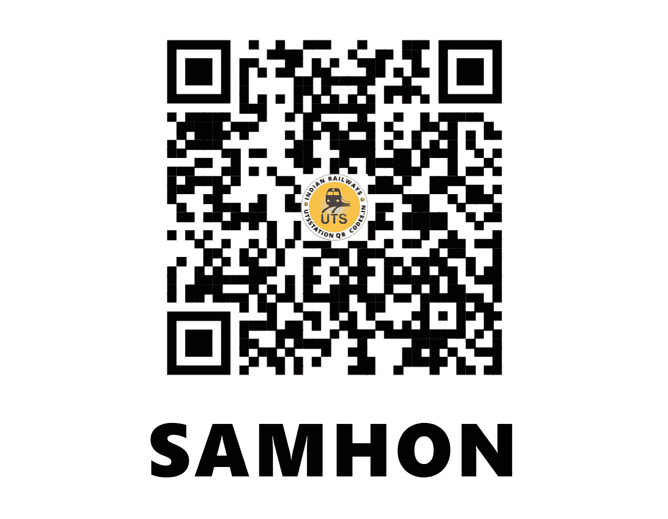 UTS QR Code for SAMHON - SHW (NC - UTTAR PRADESH)